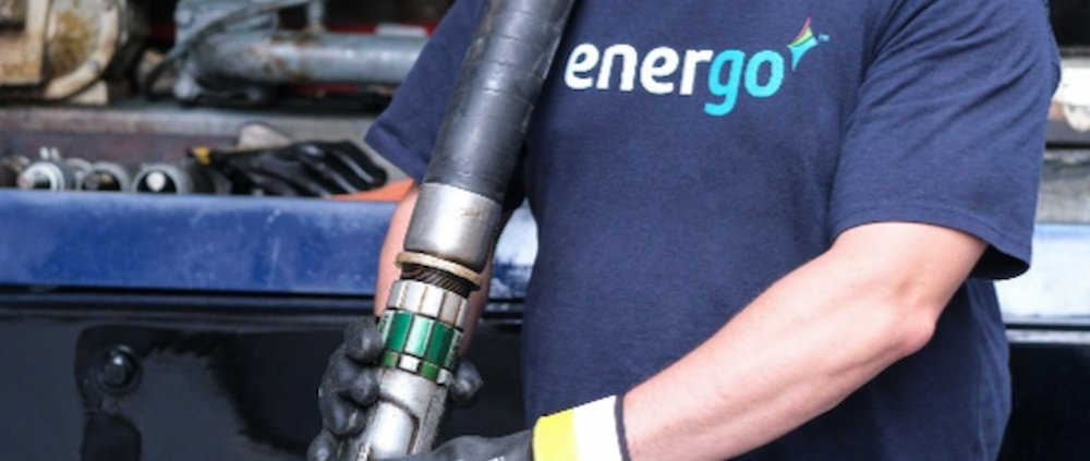 Energo technician about to fuel commercial oil tank in NYC