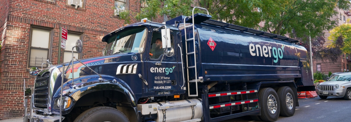 Energo fleet of heating oil trucks and vans in NYC