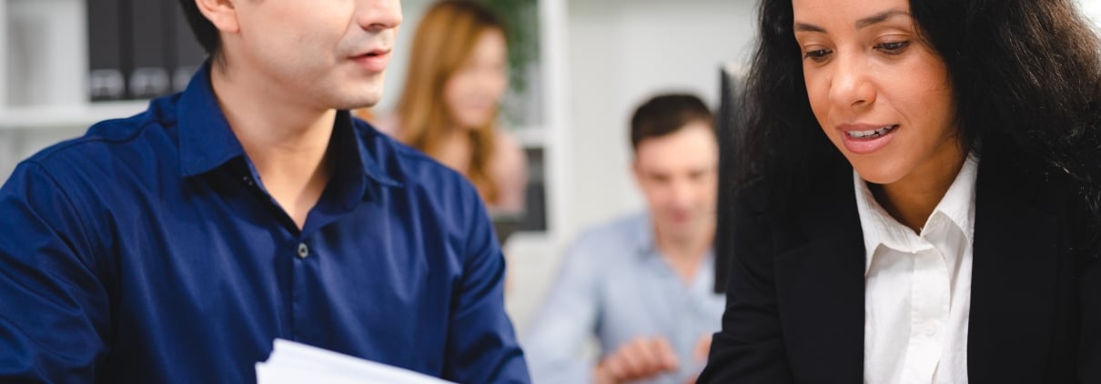 Energo customer service representative assisting NYC client
