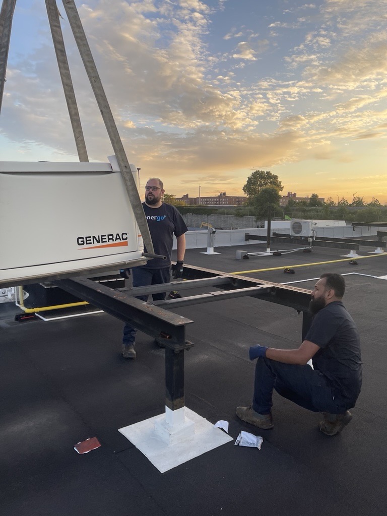 Generac generator install in NYC